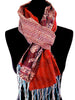 Red Sari Vintage Scarf