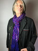Purple Jaipur Tie-dye Silk scarf on Connan Jean Luc