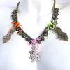 Triple Ethiopian cross necklace