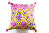 Floral embellished cushion