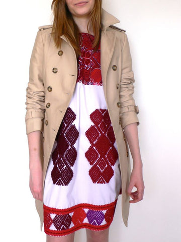 Red/Pink Cross Stitch Dresses Red/Pink Cross Stitch Dresses