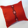 Red, Ethiopian handwoven cushion