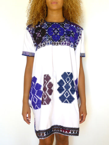 Purple/Blue Cross Stitch Dresses FTWWL Purple/Blue Cross Stitch Dresses FTWWL