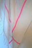 Pink and white square handmade Ethiopian scarf