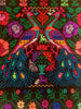 Multicolored embroidered woolen shawl