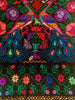 Multicolored embroidered woolen shawl
