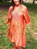 Kaftan style tunic dress with hand embroidery