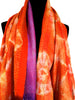 Purple/Orange Sari Vintage Scarf