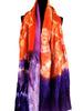 Purple/Orange Sari Vintage Scarf