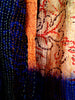 Red /Orange/Ofwhite/Blue  Sari Vintage Scarf
