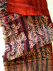 Red Sari Vintage Scarf