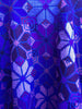 Purple cross stitch blouse top