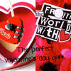 Love Forever Red heart combination padlock