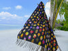 Black Sarong with multicolor fish print from Maldive Islands