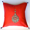 Red /Swarovski elements cushion