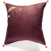 Brown/Swarovski elements cushion