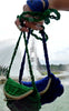 Blue/Green Handmade Crocheted Purse