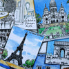 Paris postcards tea tray