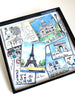 Paris postcards tea tray