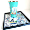 Paris postcards tea tray