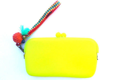 Silicone clutch purse