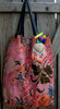 Pink African style Batik print bag with Thai detailing