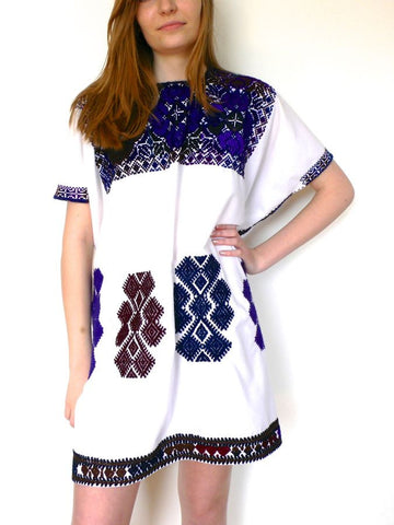 Blue/Purple Cross Stitch Dresses
