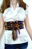 Multicolored cotton woven belt