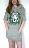 Grey sweatshirt with Eiffel tower and tiger print