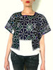 Black  and Green  cross-stitched blouses in the San Juan El Bosque style