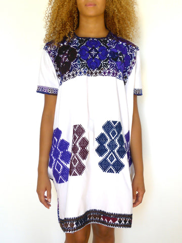 Purple/Blue Cross Stitch Dresses