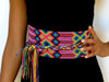 Multicolored cotton woven belt