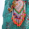 Blue  Handmade-crocheted shoulder bag