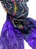Black Jaipur Tie-dye Silk scarf-on Benny&Ethan